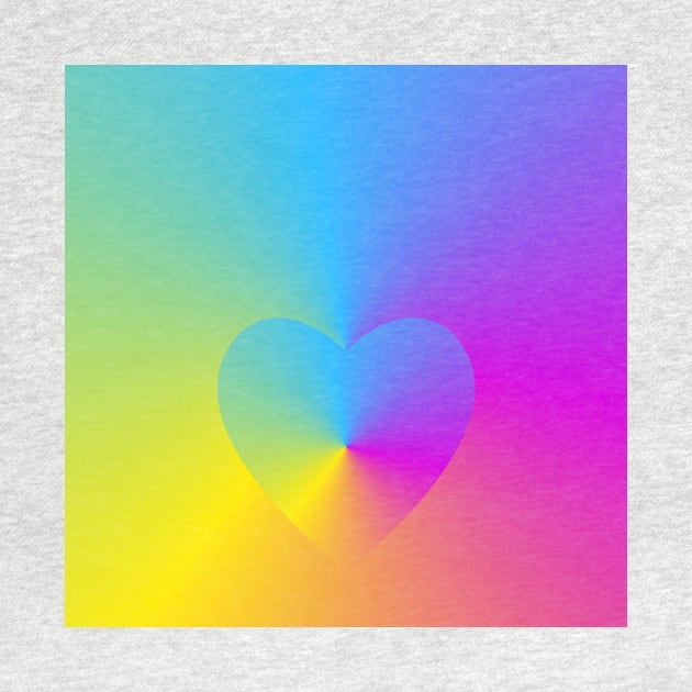 Rainbow Heart 1 by Artist4God